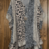 Leopard Print Ruffled V-Neck Dress