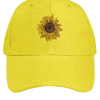 Women's Sunflower Print Cotton Fit Adjustable Hat