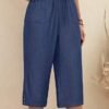 Loose Casual Plain Pants