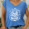 58e5871ff007355a62628e433a28bc30-1.png Women??s Every Day Is Self-Care Day Good Vibes Cotton Tank Top