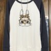Colorblock Leopard Bunny Print Long Sleeve Top