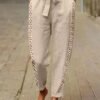 Plus Size Plain Loose Casual Pants