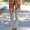 Oil Painting Floral Leggings