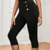 Tight Casual Plain Leggings