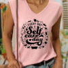 d7aa35e08f2a265401ee2d30f7606be4-1.png Women??s Every Day Is Self-Care Day Good Vibes Cotton Tank Top