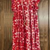 Cute Floral Print Ruffled Dress