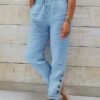 Cotton Casual Loose Buttoned Pants