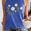 f98beff335304cfa9b784ec085758aa5-1.png Women's Cute Wildflower Casual Daisy Crew Neck Tank Top