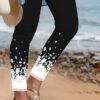 faqvpz1682573089418-1.jpg Women's Tights Leggings Black Fashion Casual Weekend Ankle-Length Comfort Floral S M L XL 2XL