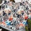 Women's Wide Leg Shorts Casual Shorts Black White Yellow Beach Wear Casual Holiday Vacation Weekend Side Pockets Print Micro-elastic Short Comfort Graphic S M L XL 2XL