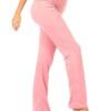 Women's Wide Leg Flared Pants Pants Trousers Black Pink Red Fashion Casual Daily Wide Leg Full Length Comfort Plain S M L XL